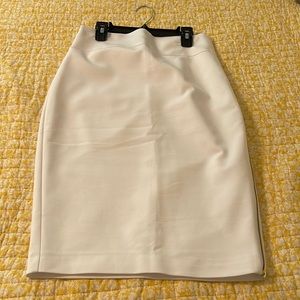 White pencil skirt